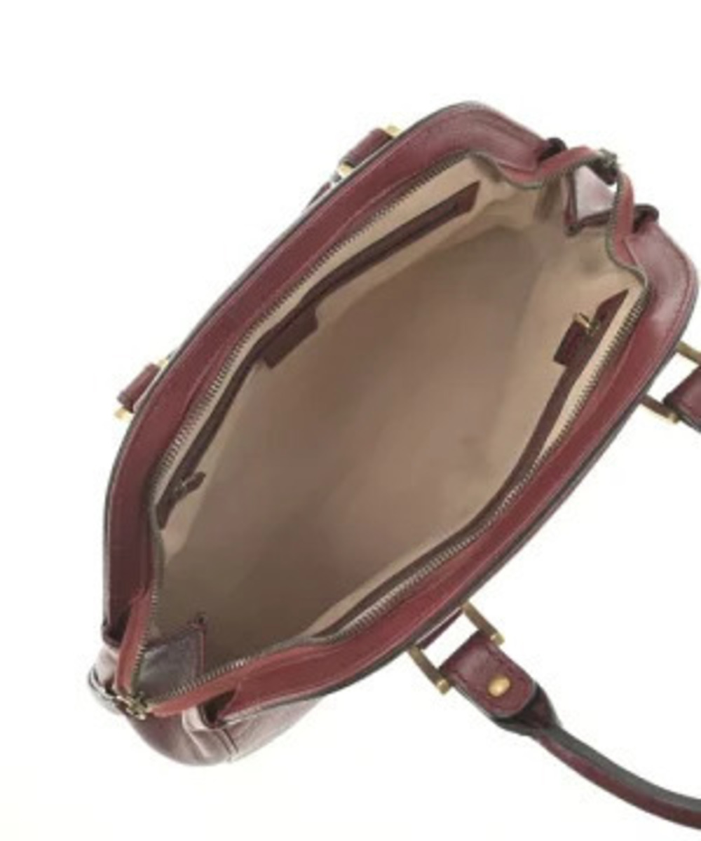 Gucci ReBelle handle bag signature GG Burgundy Red - Picture 4 of 7